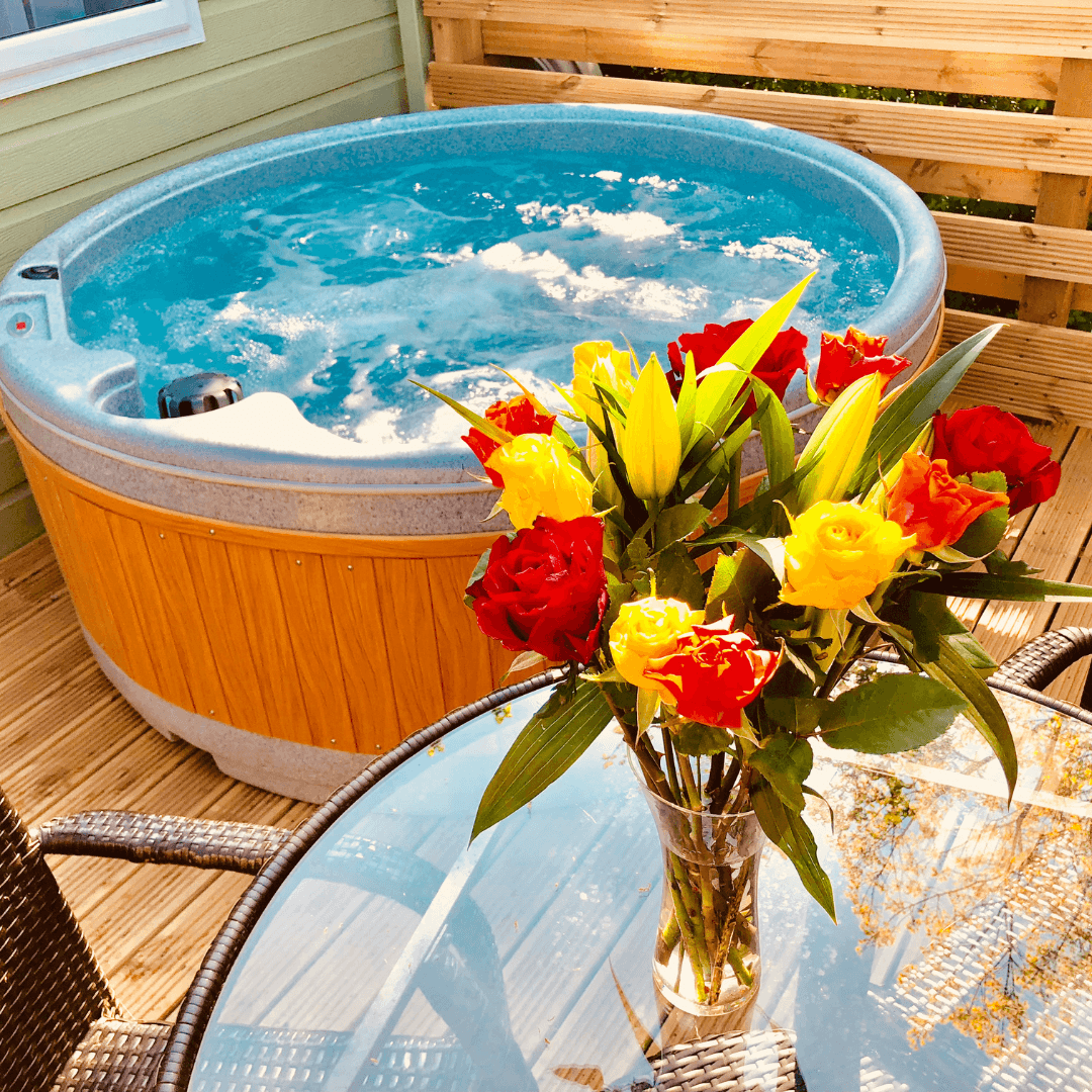 Hottub and Flowers